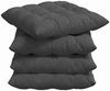 vidaXL Sitzkissen 4 pcs Dunkelgrau 40 x 40 x 6 cm Cordstoff 42015182 Bild 2