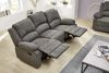 3-SITZER-RELAXSOFA Federkern, Liegefunktion verstellbar durch halbautomatische Relaxfunktion B204/T87/H97 cm, Mikrofaser Vintage Anthrazit Bild 4