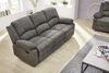 3-SITZER-RELAXSOFA Federkern, Liegefunktion verstellbar durch halbautomatische Relaxfunktion B204/T87/H97 cm, Mikrofaser Vintage Anthrazit Bild 2