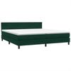 vidaXL Boxspringbett mit Matratze Dunkelgrün 180x220 cm Samt 3316368 Bild 4