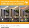 Solar LED Lichterkette Taina Erweiterungsset IP67 3000K 1,71m 3x60lm Schwarz Bild 5