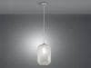 LED Pendelleuchte einflammig Kristall Glasschirm Klarglas, Ø20cm Bild 3