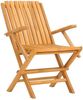 vidaXL Gartenstühle 6 Stk. Klappbar 61x67x90 cm Massivholz Teak 3155056 Bild 3