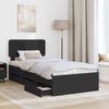 vidaXL Bettrahmen mit Schubladen Schwarz 90 x 200 cm Holzwerkstoff 3412221 Bild 3