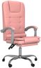 vidaXL Bürostuhl mit Massagefunktion Rosa Kunstleder, Drehbar [349671] Bild 2