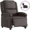 vidaXL Relaxsessel Elektrisch Dunkelbraun Echtleder 3204255 Bild 2