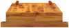 vidaXL Werkbankplatte mit Schraubstock 52 x 44 x 9,5 cm Massivholz Akazie 353786 Bild 4