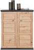 XORA 'BENTON' Schuhkommode, MDF Eiche braun, 90.2 x 108.5 x 38.5 cm, 4 Fachböden Bild 2
