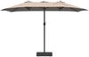 vidaXL Garten-Sonnenschirm Taupe 385 x 209 x 244 cm Polyester 42003286 Bild 4