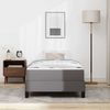 vidaXL Bettrahmen mit Matratze Grau 90 x 190 cm Stoff 3398606 Bild 3