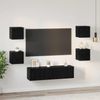 vidaXL TV-Schrankset 6 pcs Schwarz Eichen-Optik Holzwerkstoff 3393142 Bild 4