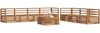 vidaXL Outdoor-Sofagarnitur 8 pcs Natur Massivholz Akazie 3373119 Bild 3
