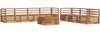 vidaXL Outdoor-Sofagarnitur 8 pcs Natur Massivholz Akazie 3373119 Bild 2