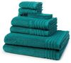 Vossen Vienna Style Supersoft 8 tlg. Frottier-Set - 2 X Handtuch (50 X 100cm), 2 X Duschtuch (67 X 140cm), 2 X Gästetuch (30 X 50cm), 2 X Waschhandschuh (16 X 22cm) - 620 g/m2 - Lagoon Bild 2