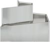 vidaXL Garten-Pflanzgefäß Silber 60 x 60 x 50 cm Verzinkter Stahl 873576 Bild 5