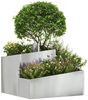 vidaXL Garten-Pflanzgefäß Silber 60 x 60 x 50 cm Verzinkter Stahl 873576 Bild 3