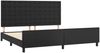 Bettgestell mit Kopfteil Kunstleder Schwarz 200x200 cm [3125591] Bild 4