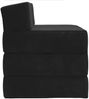 vidaXL Klappsofa Bett Schwarz 200 x 70 x 15 cm Samt 900011 Bild 3