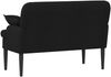 vidaXL Zweisitzer mit Knopfheftung Schwarz 111 x 68 x 80 cm Stoff 42041798 Bild 5