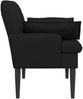 vidaXL Zweisitzer mit Knopfheftung Schwarz 111 x 68 x 80 cm Stoff 42041798 Bild 4