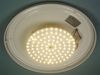 LED-Deckenleuchte rund, Schliffglas satiniert, Dekorring Messing matt, Ø 35cm Bild 3