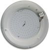 LED-Deckenleuchte rund, Schliffglas satiniert, Dekorring Messing matt, Ø 35cm Bild 4