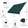 Klemmmarkise 300 cm breit Balkonmarkise ohne Bohren UV-beständig höhenverstellbar Grün Bild 3