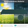 Klemmmarkise 300 cm breit Balkonmarkise ohne Bohren UV-beständig höhenverstellbar Grün Bild 5