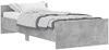 vidaXL Bettgestell Betongrau 90x200 cm Holzwerkstoff 835928 Bild 2