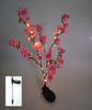 Solar LED Blütenstrauch rosa 90cm Gartenstecker Lichterstrauch Zweige Gartendeko Bild 2