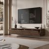 ALLHOUSE24 TV-Schrank LOGANTE Nussbaum modernes TV-Lowboard PUSH-OPEN System (2 x Schränke 100 cm breit) Breite 200 cm Bild 3