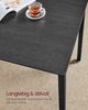 Vasagle Esstisch, Küchentisch-Set, 110 x 70 x 75 cm, mit 2 Bänken je 97 x 30 x 50 cm, Metallgestell, für Küche, Wohnzimmer, Esszimmer, Industrie-Design, von Songmics KDT070 Bild 5