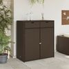 vidaXL Gartenschrank Braun 105x55x113 cm Poly Rattan 365564 Bild 3