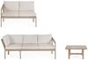 Gartenecksofa Aremilak - Aluminium Timber Natur, Olefin Beige, inkl. Couchtisch Bild 3