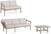 Gartenecksofa Aremilak - Aluminium Timber Natur, Olefin Beige, inkl. Couchtisch Bild 2
