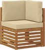 IKAYAA modulares Outdoor-Sofa-Set – flexibles Holz-Lounge-Ensemble für individuelle Sitzarrangements im Außenbereich Bild 4
