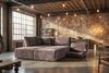 KAWOLA Schlafsofa SADIRA Ecksofa Stoff taupe Recamiere links 89 x 209 x 288 cm Bild 4