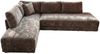KAWOLA Schlafsofa SADIRA Ecksofa Stoff taupe Recamiere links 89 x 209 x 288 cm Bild 3