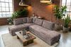 KAWOLA Schlafsofa SADIRA Ecksofa Stoff taupe Recamiere links 89 x 209 x 288 cm Bild 2