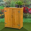 Gartenschrank Geräteschuppen Holzhaus Lagerhütte 2 Türen Stauraum Holzunterstand Bild 2