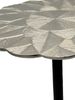 FineBuy Beistelltisch Aluminium 29cm - Kleiner runder Anstelltisch aus Metall silber - Design Wohnzimmertisch - Dekotisch - Couchtisch - Metalltisch Handmade pflegeleicht Bild 4