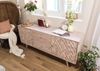 Sideboard Akazie 180x42x75 weiß lackiert MOSAYK #200 Bild 2