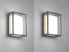 LED Außenwandleuchte 2er SET im Bauhaus Stil, Anthrazit, 18cm breit Bild 3
