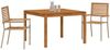 vidaXL Garten Essgruppe 3 pcs Beige Massivholz Akazie 3365531 Bild 3