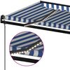 vidaXL Automatische Markise mit LED & Windsensor 600x300 Blau und Weiß 3069171 Bild 5