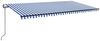 vidaXL Automatische Markise mit LED & Windsensor 600x300 Blau und Weiß 3069171 Bild 2