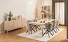 Kulissen-Esstisch >Linley< in Eiche weiss pigmentiert, MDF - 200x75x100 (BxHxT) Bild 4