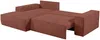 Vente-unique - AMELIA Sofa SamtStoff Puderrosa - B 167 cm x H 85 cm x L 267 cm Bild 5