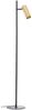 Brilliant Stehlampe Marty LED-Stehleuchte, 130 cm, GU10, 350 lm, 3000 K, schwarz/matt goldfarben Bild 3