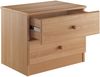 Niedrige Nachtkonsole Buche Massivholz Nachttisch mit zwei Schubladen 90.20-K38 Bild 3